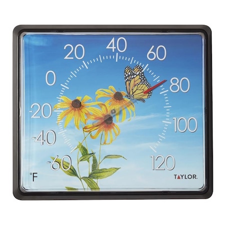 Houdini Taylor Butterfly Dial Thermometer Plastic Multicolored 14 in. 5285876